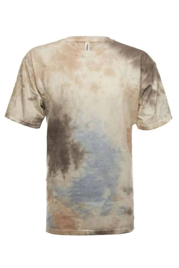 Splash snow tie-dye t-shirt, front view