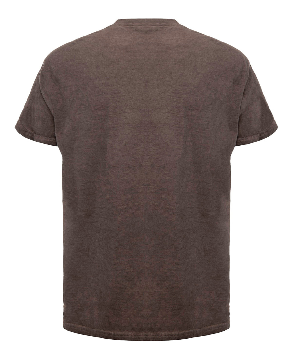 Oil wash russet t-shirt, back view
