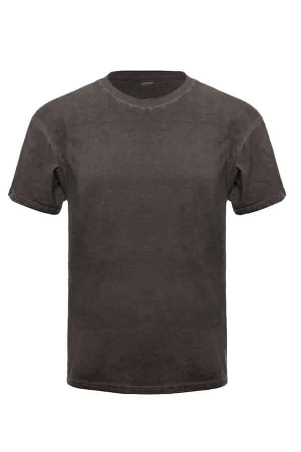 Oil wash russet t-shirt, front view