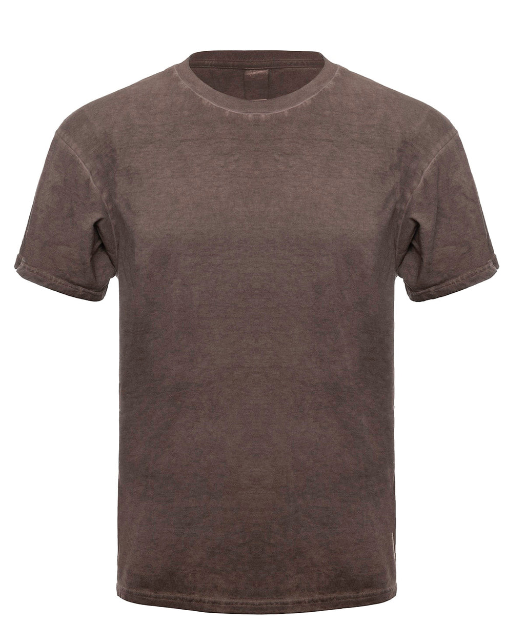 Oil wash russet t-shirt, alternate front view