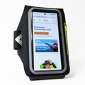SYB arm band phone pouch, full standing view