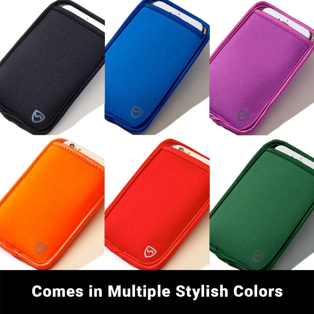 SYB phone pouch shown in six available colors