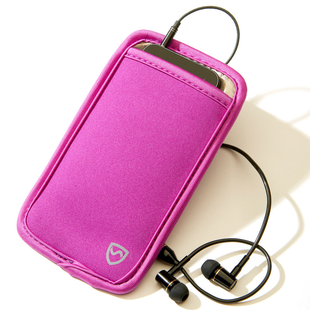 SYB phone pouch in purple, medium size