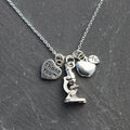 Science teacher necklace, main view